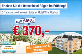 Urlaub: Ostseeinsel Rügen im Frühling! 5 Tage zu zweit