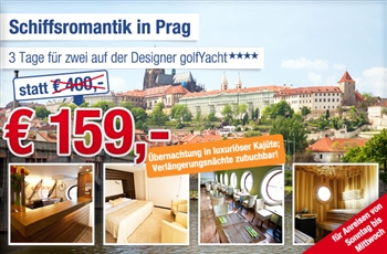 3 Tage zu zweit in Hotel&restaurant golfYacht Prague