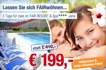 4-Sterne-Wellness-Urlaub zu zweit in Jena
