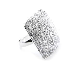 Diamantierter echt 925er Sterling Silber Ring 