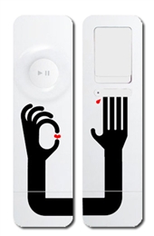 Shufflesome Heart bleeds - Sticker-Outfit für den iPod shuffle 